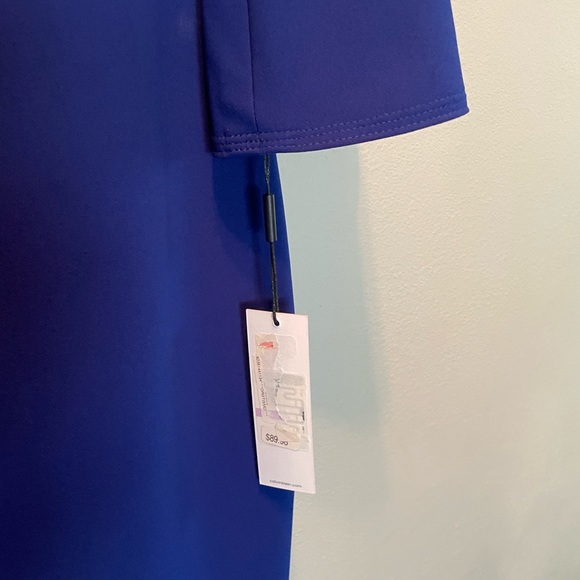 Calvin Klein blue bell sleeve dress, size 6, new with tags - Picture 4 of 6